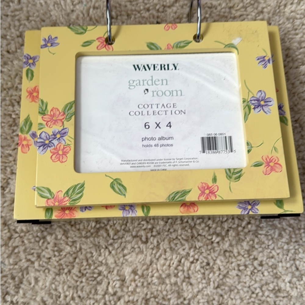 Waverly Floral Photo Album- Holds 48 photos